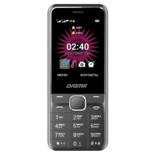 Телефон DIGMA Linx A241, 2 SIM, серый